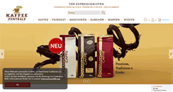 Desktop Screenshot of kaffeezentrale.de