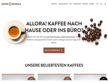Tablet Screenshot of kaffeezentrale.ch